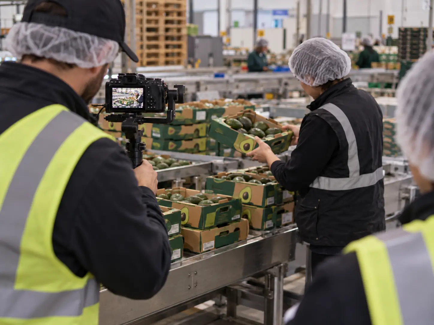 Rodaje en la línea de empaque de una agroindustria