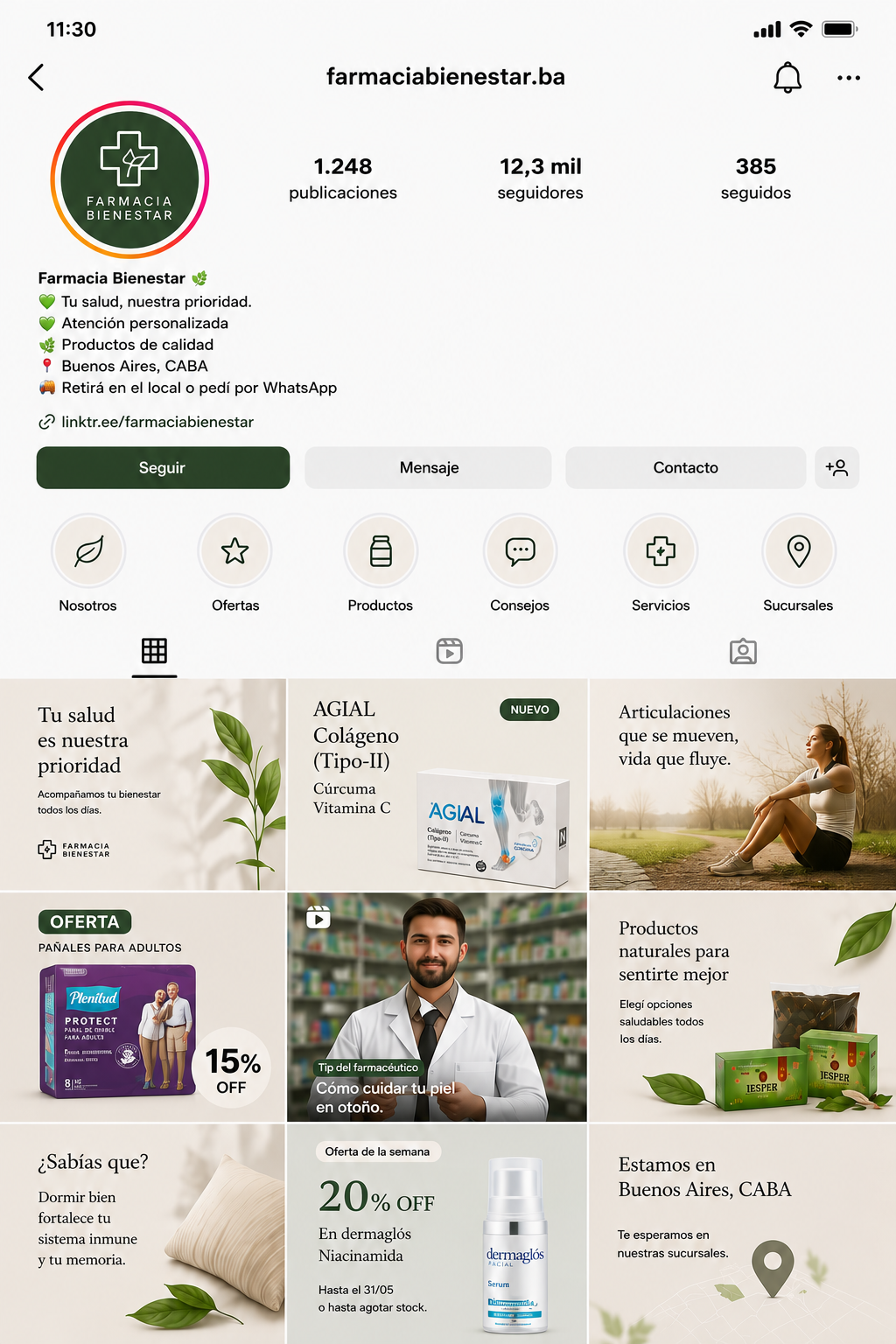 Rediseño de redes para Farmacia Bienestar