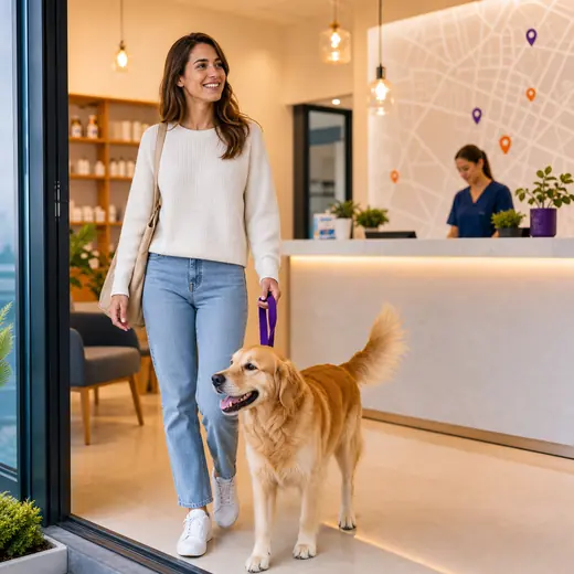 Posteo de Instagram para veterinaria sobre confianza y reseñas locales
